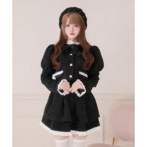 ジャケット テーラードジャケット コットンレースツイードジャケット レディース