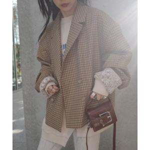 ジャケット・アウター ameri OVER WIDE SHOULDER JACKET Ameri（アメリ） ジャケット テーラードジャケット OVER WIDE SHOULDER