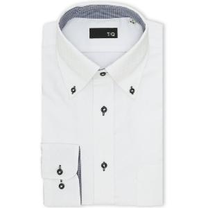 フォーマル シャツ 「綿混 ノンアイロン」タカキュー ボタンダウン ビジネス ドレス長袖 ワイシャツ メンズ