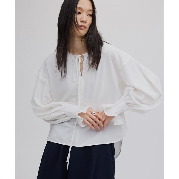 ブラウス シャツ 入学式 卒業式 NECK RIBBON ARRANGE BLOUSE レディース