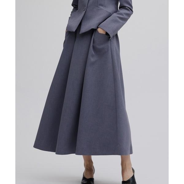 セレモニースーツ スカートスーツ 入学式 卒業式 BELT SET TUCK FLARE SKIRT