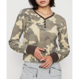 tシャツ CAMOUFLAGE CUT トップス レディース