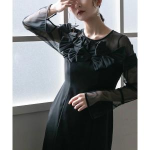 ドレス ドレッシーリボンマーメイドドレス