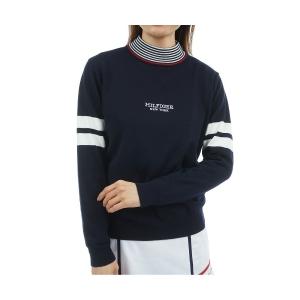 ニット セーター ボーダーハイネックニット レディース