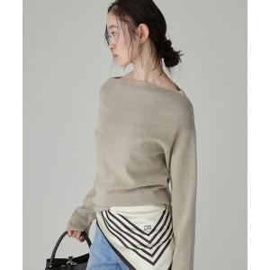 ニット セーター COWOオフショルプルオーバー レディース