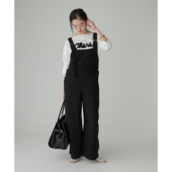 サロペット オーバーオール ヴィスコースダブルクロスサロペット レディース