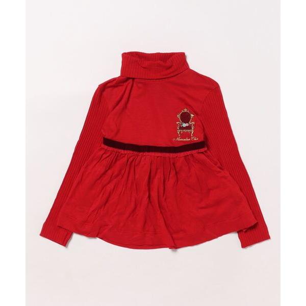 「MONNALISA」 「KIDS」長袖カットソー 4Y レッド キッズ