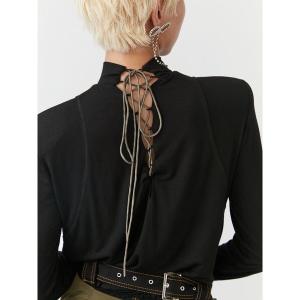 「PAMEO POSE」 長袖カットソー FREE ブラック レディース