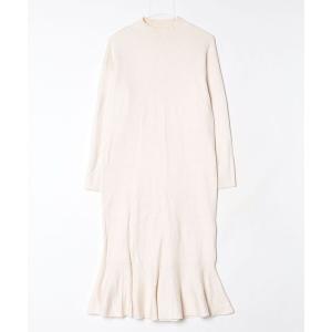「MODE ROBE」 ニットワンピース FREE ホワイト レディース