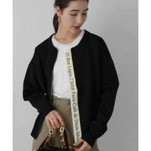 「saloon」 ニットカーディガン FREE ブラック レディース