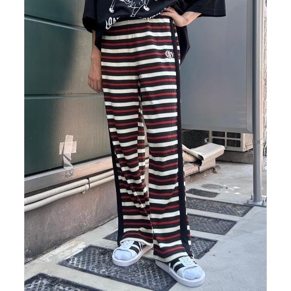 「Candy Stripper」 イージーパンツ 2 チャコール レディース