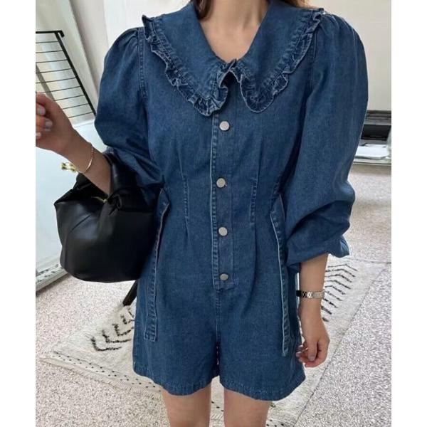 「LAC-VERT」 オールインワン FREE ブルー レディース