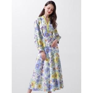 「PINKY&DIANNE」 長袖ワンピース 36 ホワイト系その他2 レディース