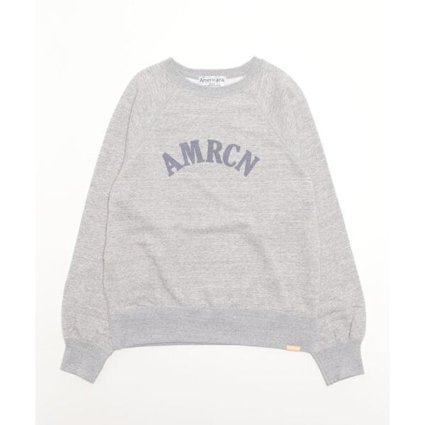 「AMERICANA」 スウェットカットソー FREE ライトグレー レディース