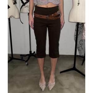 chernyy パンツ chernyy shorts / バック刺繍ロゴショートパンツ