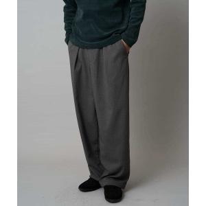 パンツ 「イージーケア/洗濯機で洗える」裏微起毛ストレッチオーバーパンツ メンズ