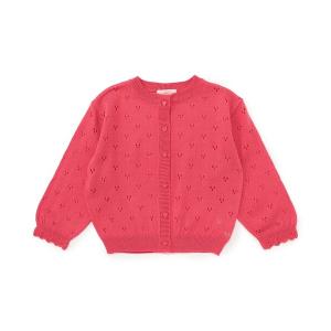 カーディガン 「洗える」ハート柄編みカーディガン_ジュニア対応 キッズ 子供服 女の子｜ZOZOTOWN Yahoo!店