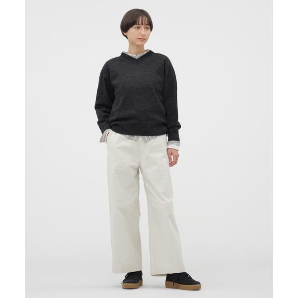 パンツ FADED COTTON TWILL TROUSERS レディース
