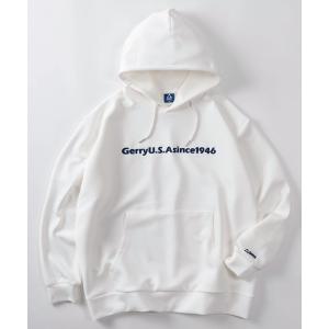 パーカー 「70」「GERRY/ジェリー」ダンボールニット フロントロゴ刺繍 プルパーカー メンズ レディース