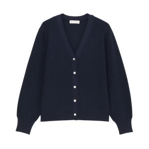 カーディガン 畔編み Ｖネック カーディガン レディース