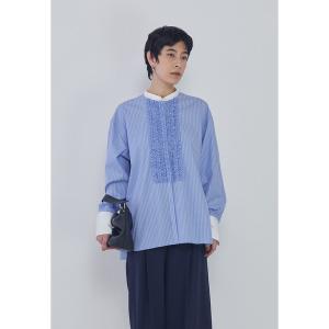 ブラウス シャツ フリルブザムシャツ レディース