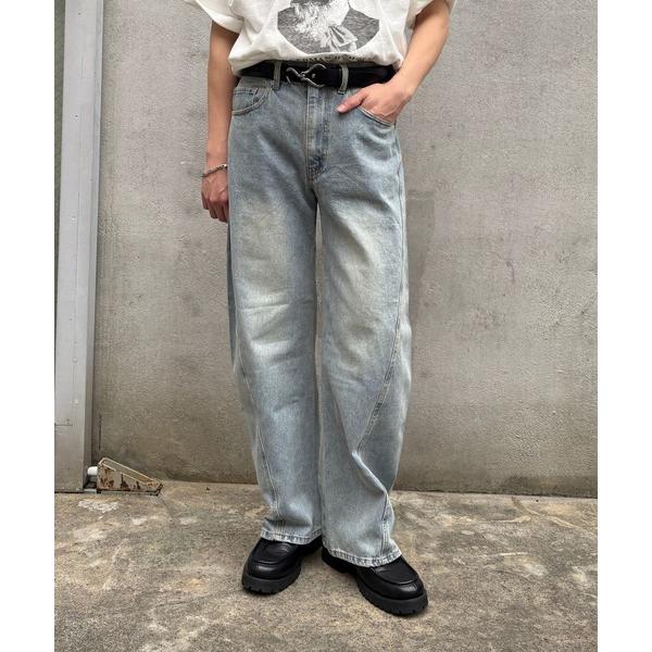 ジーンズ ヴィンテージライクカーブフレアデニムパンツ メンズ