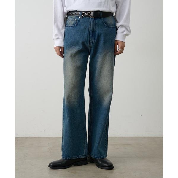 ジーンズ ヴィンテージライクルーズストレートデニムパンツ メンズ