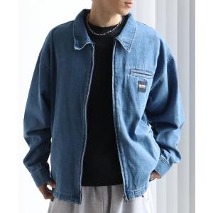 デニムジャケット gジャン 「THRASHER/スラッシャー」ヴィンテージライク ジップアップ デニムジャケット メンズ レディース