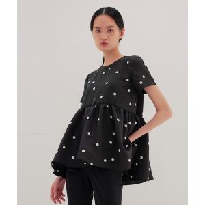 ブラウス シャツ TSURU by Mariko Oikawa / Maple(ドット柄ハーフスリーブブラウス BL-1264680) レディース