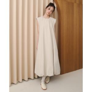 ワンピース ノースリーブバルーンワンピ