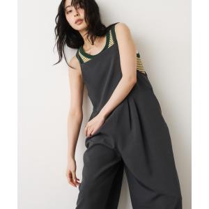 サロペット オーバーオール リネンタッチサロペット レディース