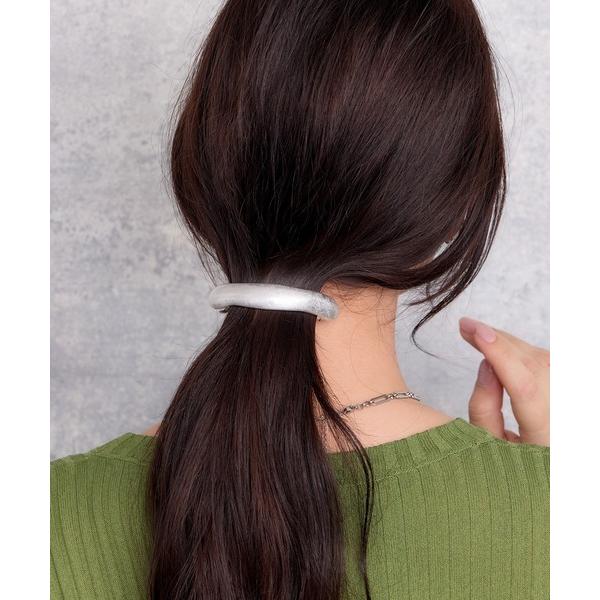 ヘアクリップ デザインメタルサイズレスバレッタ