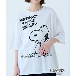 tシャツ 「JOHNBULL/ジョンブル」PEANUTS プリントTシャツ / スヌーピー / 半袖 レディース メンズ