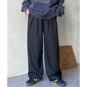 パンツ 「全骨格対応」タックワイドイージースラックス メンズ レディース