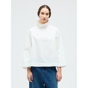 ブラウス シャツ mizuiro ind ハイネックシャツ レディース