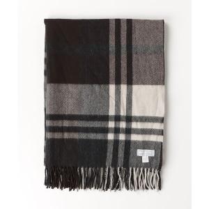 「Joshua Ellis」 チェック柄マフラー - ブラウン レディース