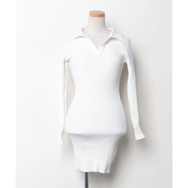 「by muni:r」 ニットワンピース FREE アイボリー レディース