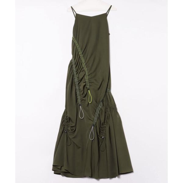 「UN3D.」 キャミソールワンピース 36 カーキ レディース
