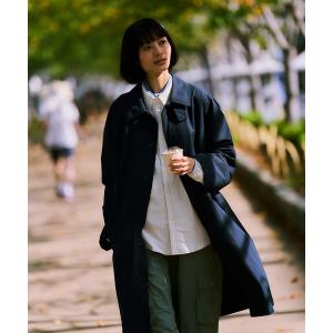 【極美品】ラルフローレン　ステンカラーコート　ネイビー　綿100% M POLO RALPH LAUREN（ポロ・ラルフローレン） ステンカラーコート