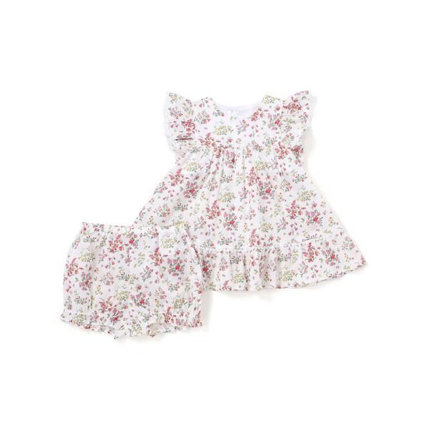 ベビー 「日本製」「お揃い」リバティ(BluebellFields)タナローンプリントワンピース＋ブ...