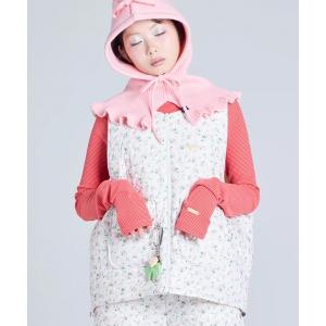 コート アウター littlesunnybite/リトルサニーバイト/floral quilteing vest レディース メンズ