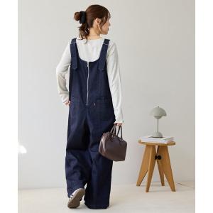 デニムジップサロペット レディース