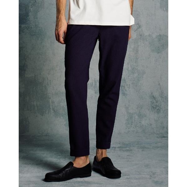 uvカット スラックス tuck slim slacks メンズ