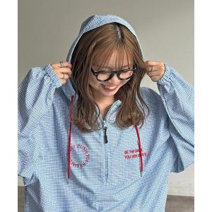 シャツ ナイロンアノラックパーカー メンズ レディース