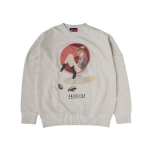 トレーナー スウェット RADIO EVA A319 VINTAGE ILLUSTRATION Mottled Sweat メンズ レディース