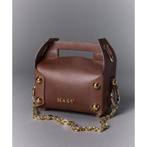 ショルダーバッグ バッグ 「MASU/エムエーエスユー」LEATHER CAKE BAG/レザーケーキバッグ レディース