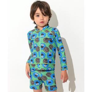 uvカット ラッシュガード 「Ocean＆Ground」BOY'SソウガラZIPラッシュガード/UVカット キッズ 子供 男の子 女の子