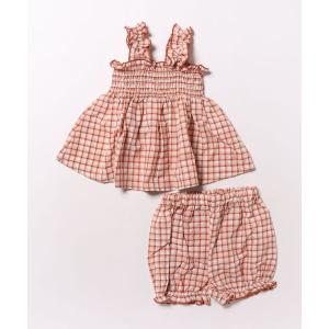 ベビー チェックシャーリングキャミチュニックスーツ babyの高価買取価格