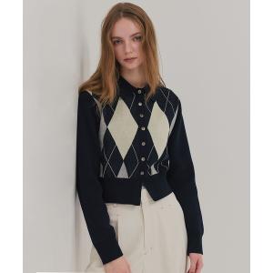 アーガイル カーディガン レディースのおすすめ人気商品一覧 通販