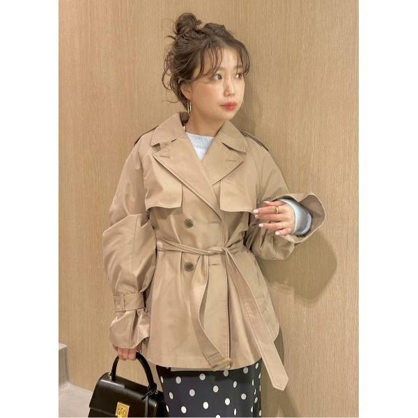トレンチコート コート クラシックミドルトレンチコート レディース